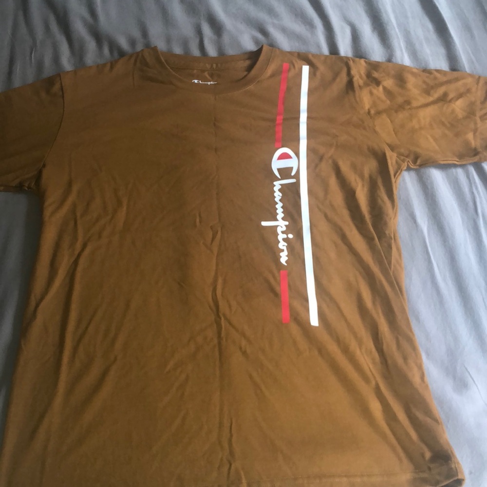 Mens brand new brown champion shirt